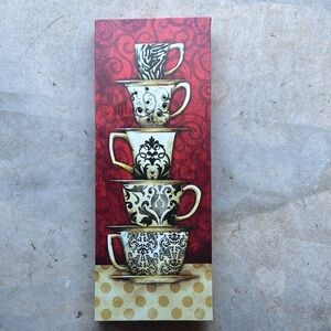 Stacked Teacups Wall Art